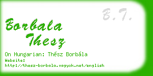 borbala thesz business card
