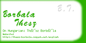 borbala thesz business card